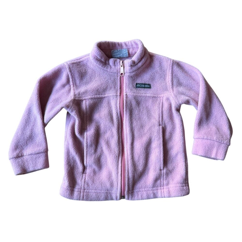 Columbia Pink Fleece Jacket Toddler Girls 2T Zip Front